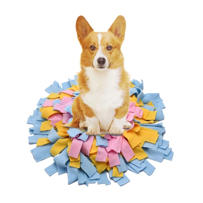 

Pet Dog Snuffle Mat Nose Training Sniffing Pad Slow Feeding Food Bowl Blanket Cushion Relieve Stress Fun Play Puzzle Toys
