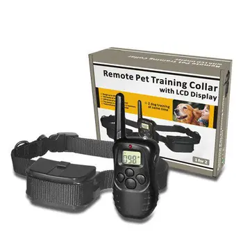 

300 Meter 998D Pet Dog Training Collar Remote Electronic Shock LCD Collars Display Remote Control Training Collar Plastic