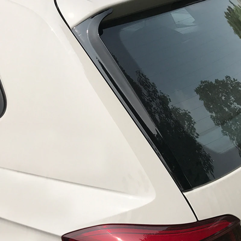 Для-Polo+ Автомобильный боковой спойлер задняя наклейка на крыло Tirm ABS глянцевый черный автомобиль-Стайлинг