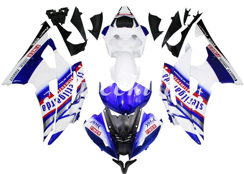 ABS литья под давлением Обтекатели комплект подходит для YAMAHA YZF-R6 2008- 08 09 10 11 12 13 14 15 16 кузов набор синий