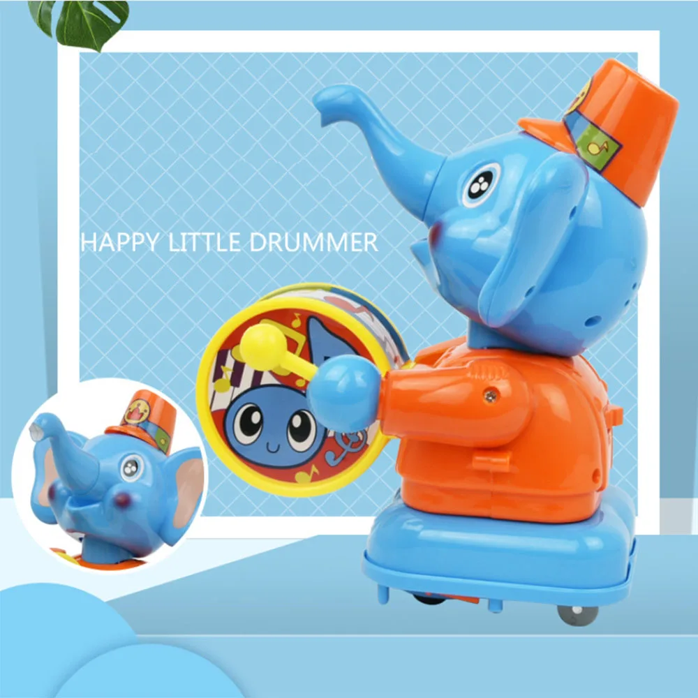 Детский барабанный музыкальный инструмент-игрушка слон барабан музыка Смешные животные Поющие танцы электрические игрушки для домашних