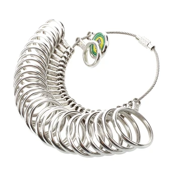 

Finger ring Metal meter gauge tools measure size for jewelry