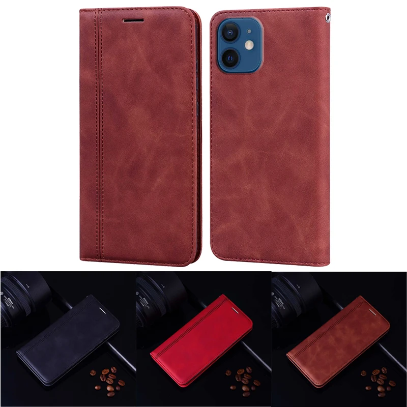 Чехол из искусственной кожи для iPhone 11 12 Pro Max Mini флип чехол с подставкой SE XR XS X 8 7 6