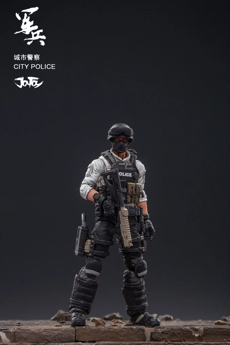 5 шт./компл. 1/18 JOYTOY высокое моделирование военная модель фигурку город полицейская Для мужчин Солдат Рисунок игрушки куклы коллекция одежды для мальчиков подарки