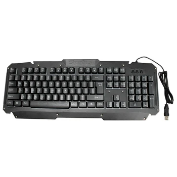 

HOT-YWYT Y605 Luminous Gaming Keyboard Metal Panel Wired Suspension Mechanical Hand Feel Home Gaming Computer Office Universal