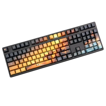 

110Pcs Gaming Backlit Pbt Keycaps Full Set Keycap for Cherry Mx Switches Mechanical Keyboard