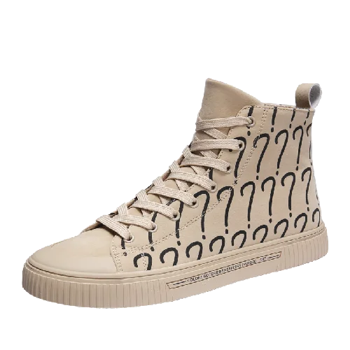 Light brown Тренд с высоким берцем, повседневная обувь для скейтборда, высокие дышащие нескользящие спортивные кроссовки, Молодежная обувь - Цвет: Light brown