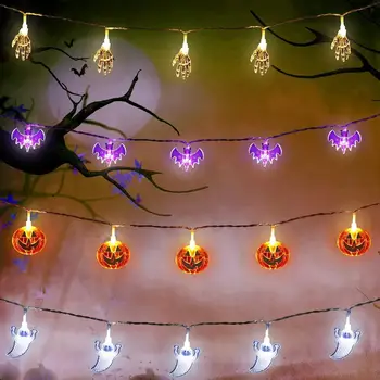 

Halloween horrible Spider/Witch/hat/pumpkin string Style Light 20LED Battery Powered Led String Lights for Halloween Decorations