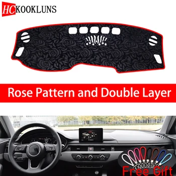 

Rose Pattern For AUDI A4 A4L 2017 2018 2019 Dashboard Cover Car Stickers Car Decoration Car Accessories Interior Car Decals