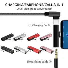 Тип C до 3,5 мм аудио разъем адаптер для наушников синхронизации зарядный кабель usb тип-c до 3,5 мм стерео гарнитура конвертер для Xiaomi huawei