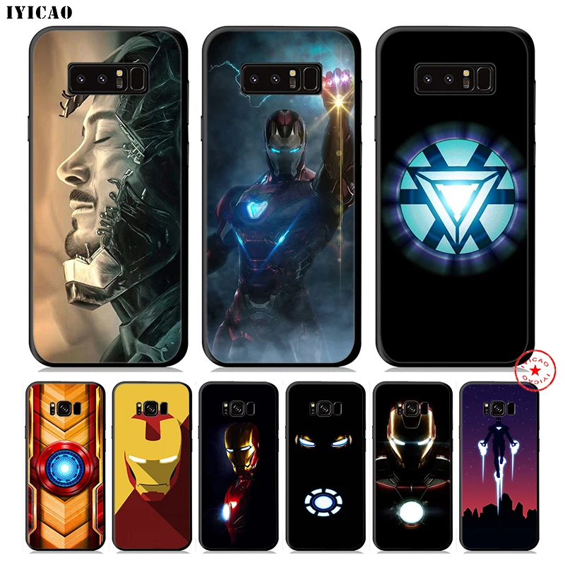 

IYICAO Iron Man Marvel Ironman Soft Phone Case for Samsung Galaxy S10e S10 S9 S8 Plus S6 S7 Edge Note 10 Plus 9 8