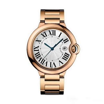 

3-pin luxury watch 36mm 42mm AAA rose gold date Quartz movement balloon men watches tick movement battery watches 11