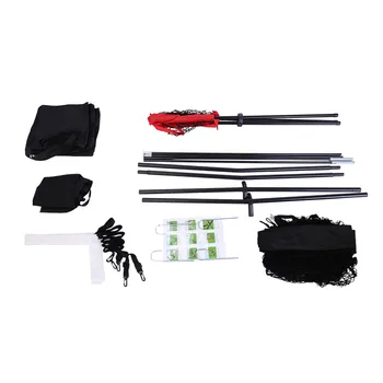 

7'*7' Baseball Train Net with Single Target Frame Collector Tube Black Sleevelet Train Practice Equipment Set