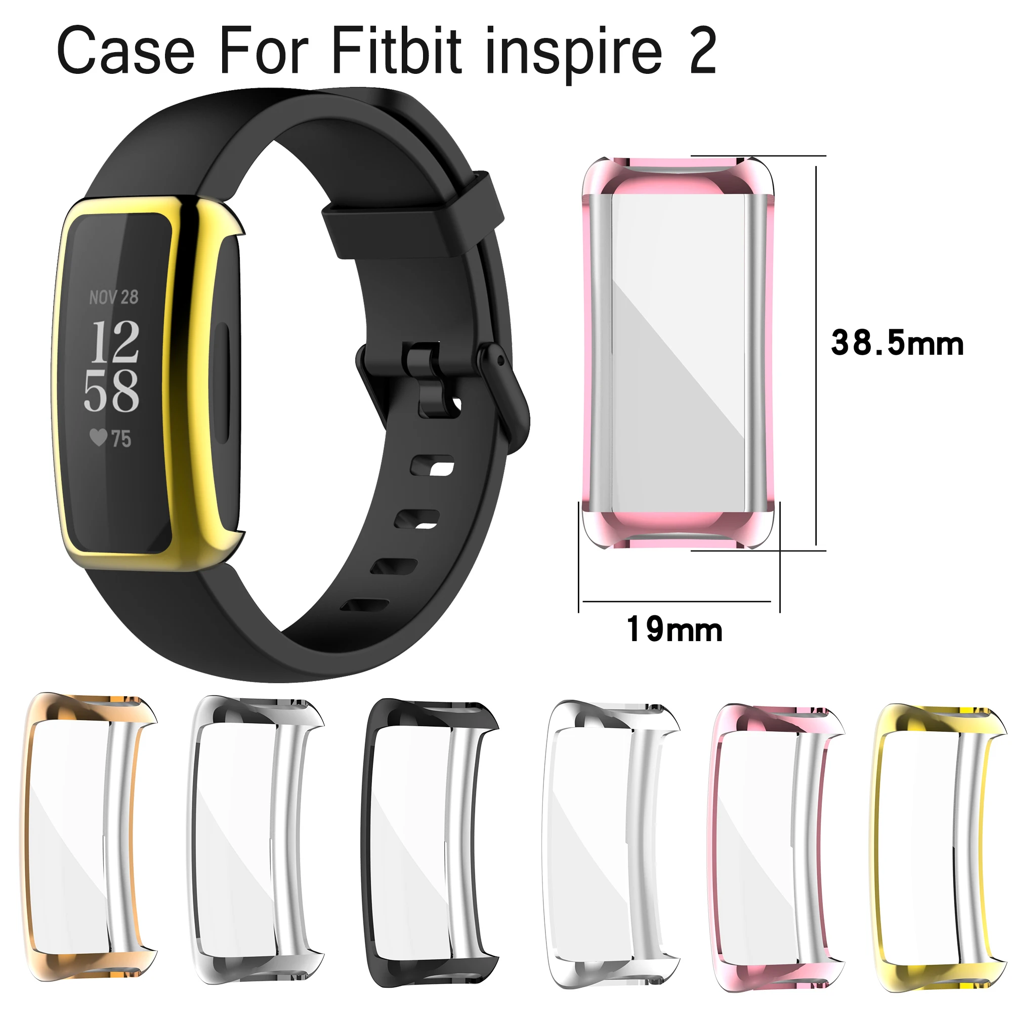 Новый защитный чехол умных часов в виде ракушки полный Экран для Fitbit inspire 2 TPU