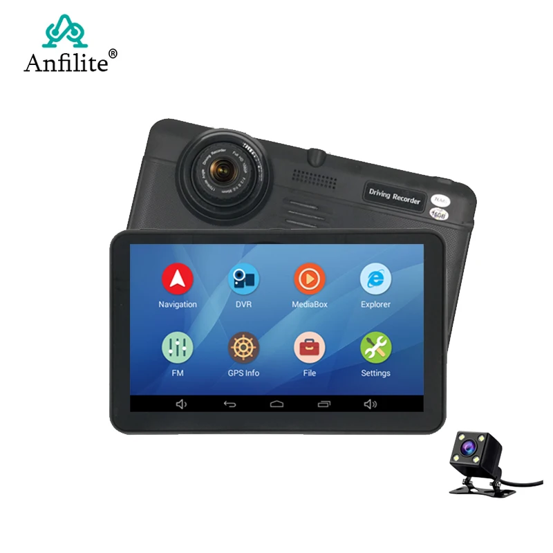 Anfilite 7 inch car DVR Android GPS navigation Capacitive 768MB 16GB Bluetooth WIFI Russia Europe map Truck Vehicle Dash cam | Автомобили