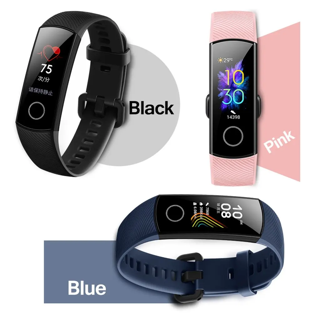 Смарт-браслет Honor Band 5 OLED сенсорный цветной экран для плавания осанка для обнаружения водонепроницаемой Honor Band Новинка