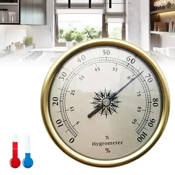 

2019 New Gold Ring Surface Hygrometer Stainless Steel 13cm Instrumentation Thermometer