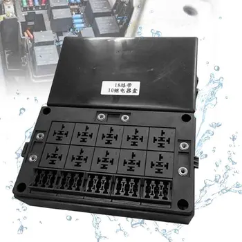 

Circuit Protector Plastic Anti Dust Fuse Box Car Block Cover Standard Relay Holder Universal Waterproof Durable Easy Install
