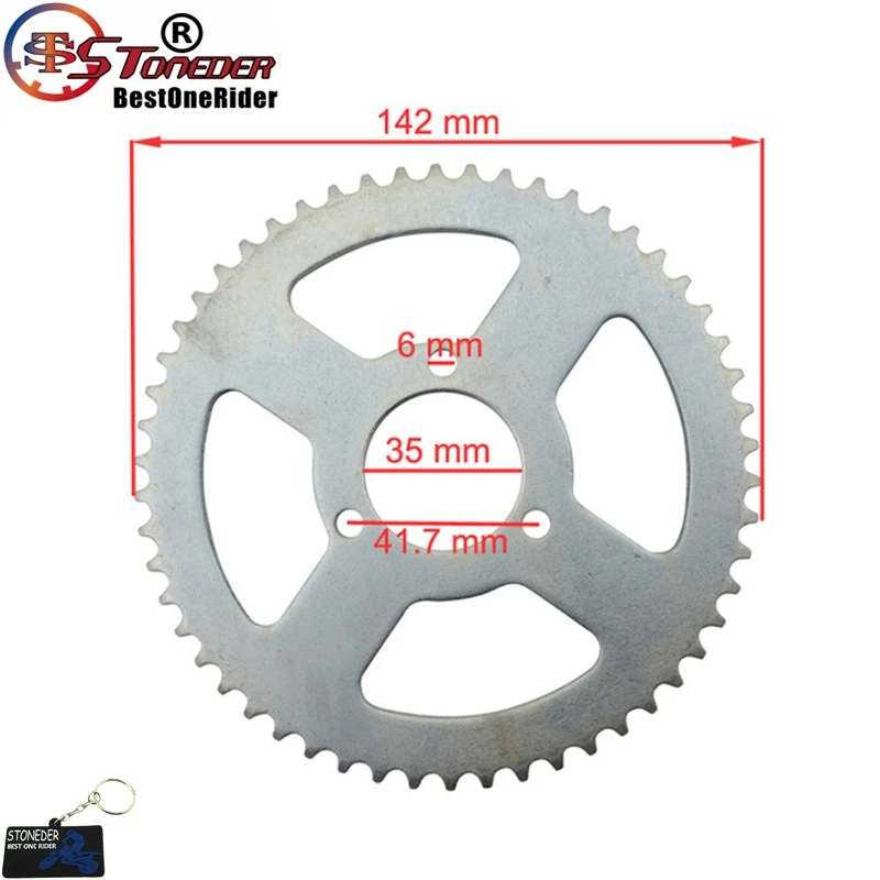 Rueda De Cadena Dentada 25H 65T De 54mm Para Bicicleta De Bolsillo, Mini ATV, Quad, E Scooter