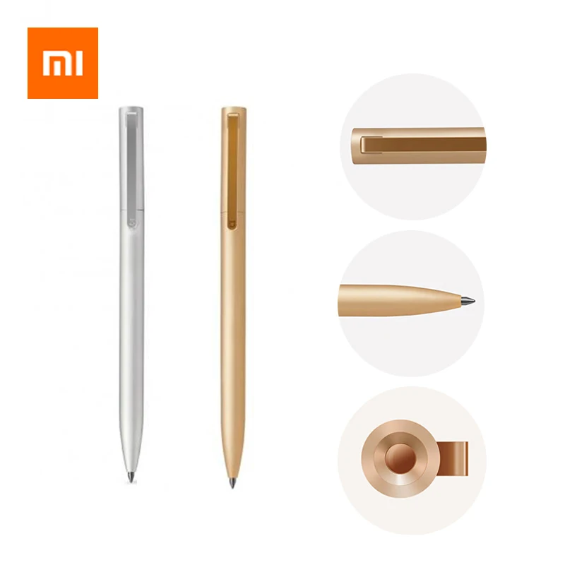 

In Stock! Original Xiaomi Mijia Metal Sign Pens PREMEC Smooth Switzerland Refill 0.5mm Signing Writing Pens Aluminum Alloy Pens