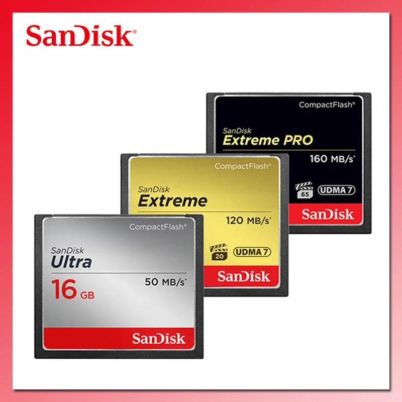 Карта памяти SanDisk 128 Гб 64 компактная флеш карта 32 16 Extreme PRO CF Ultra или DSLR и HD