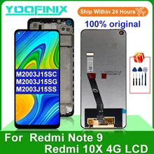 

New 6.53" Original For Xiaomi Redmi Note 9 LCD Touch Screen Digitizer Replacement Parts For Redmi 10X 4G LCD Display