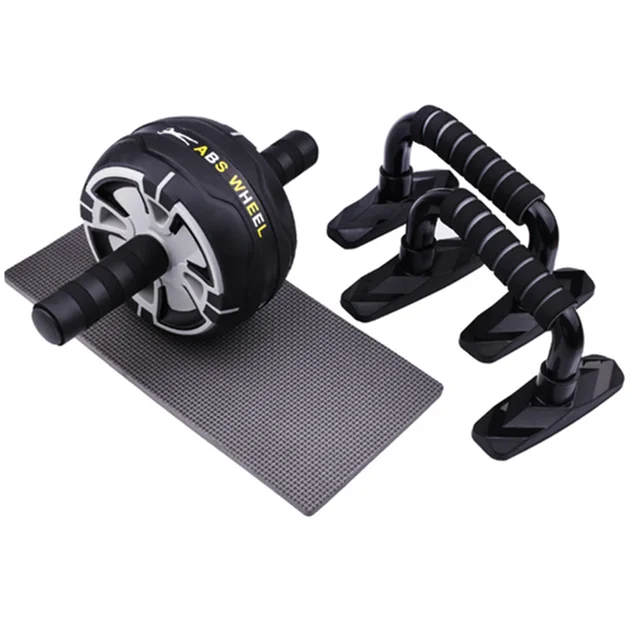 AB Roller Power Wheels Machine Push up Stand Bar Jump Rope Home Gym and Exercise Workout 2