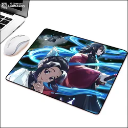 Demônio slayer kimetsu não yaiba gaming mouse pad xxl mousepad gamer acessórios do computador mause almofada anime tapete diy genshin impacto