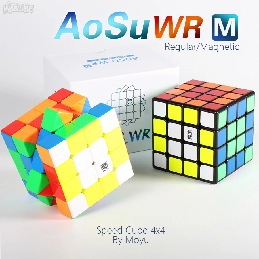 Куб головоломка 4x4 Moyu Aosu WR WRM 4x4x4 Магнитный куб скорость головоломка Cubo magico 4x4 Магнитный куб для профессиональной детской игрушки