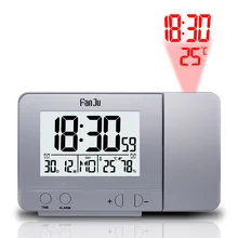 FanJu FJ3531 proiettore digitale sveglia LED tavolo elettronico Snooze retroilluminazione temperatura umidità orologio con proiezione del tempo