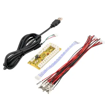 

Diy Arcade Joystick Circuit Board Pc Joystick Control Usb Small Card Chip +5P Rocker Line Game Accessories