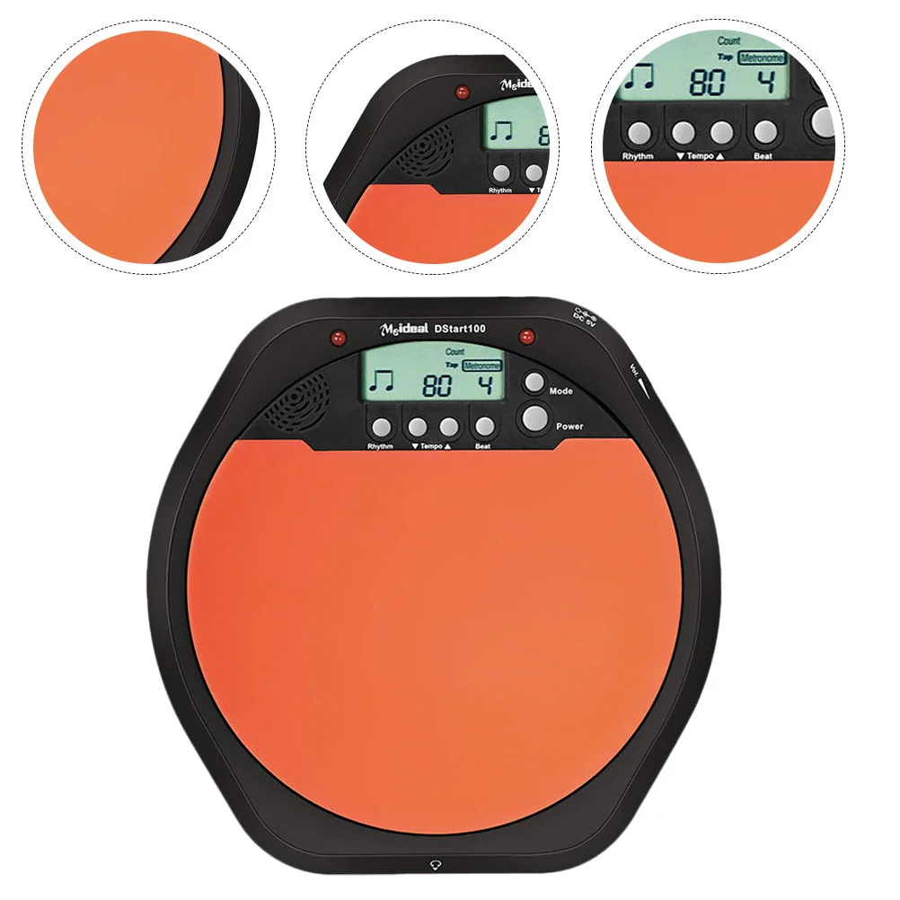 Drum Metronome Digital Electronic Drummer Practice Drum Pad for