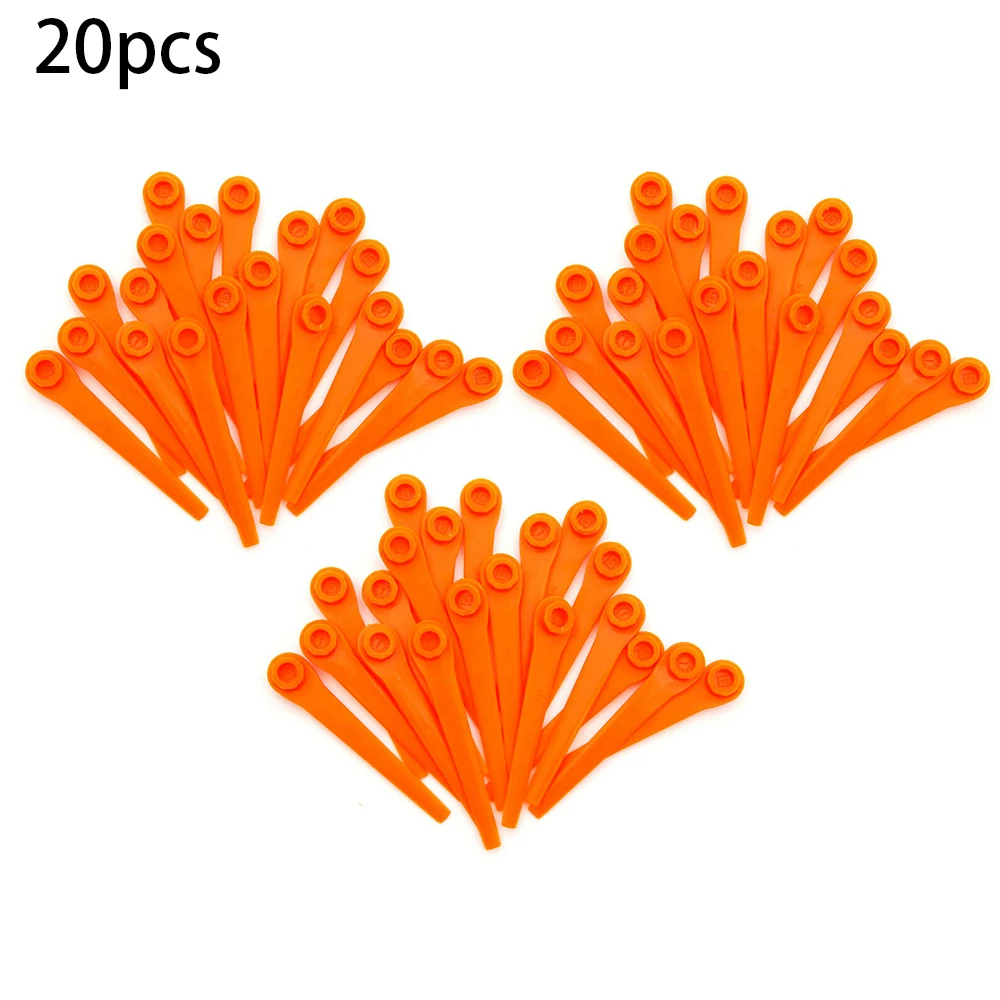 New 20Pcs Plastic Grass Trimmer Blades Replacement For Gardena 9823 9825 9820 9821 Garden Trimming Lawn Accessories Wholesale