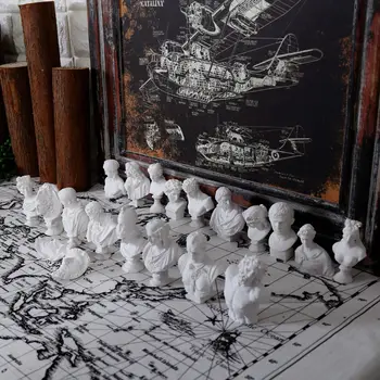 

[HHT] 10pcs/set Ancient Greek Mythological Character Avatar Miniature Plaster Statue Resin Crafts Ornaments Decoration