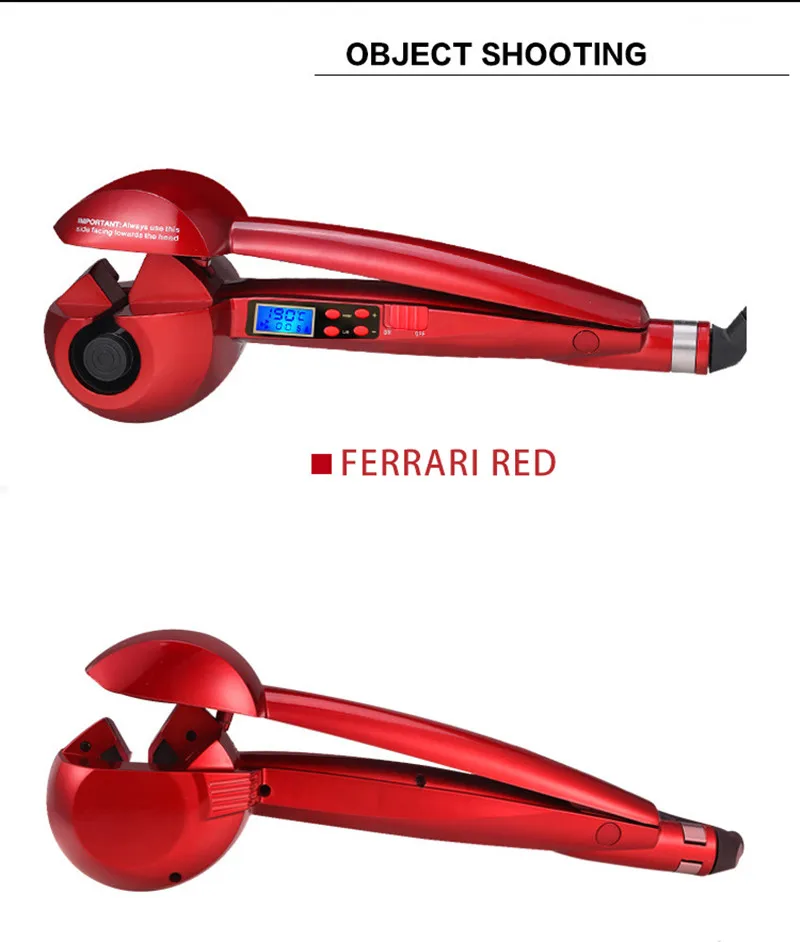 Профессиональные Автоматические щипцы для завивки волос с ЖК-дисплеем, инструменты для укладки, женские бигуди, щипцы для завивки, керамический нагрев, уход, волнистый локон, утюжок, анти-завивка