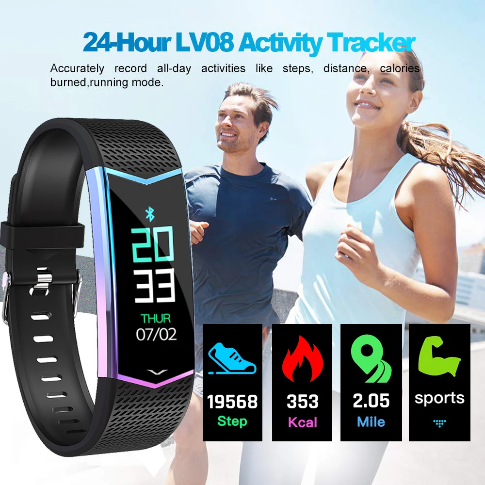 FELYBY LV08 Смарт часы Bluetooth 4,0 IP67 Водонепроницаемый Спорт Фитнес функция мониторинг сердечного ритма для пар