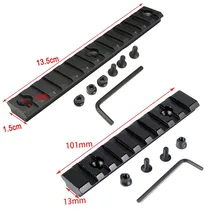 9 слотов 101 мм/13 слотов 135 мм Picatinny Weaver Rail Handguard стальное крепление для прицела винтовки страйкбол прицела охотничий аксессуар для АК