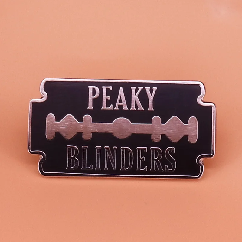 Эмалированная брошь Peaky Blinders в виде английского сериала|Броши| |