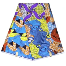 В африканском стиле полиэстер голландский воск хлопчатобумажная восковая Ткань Высокое качество голландский батик в африканском стиле воск цветной печати шелковой ткани
