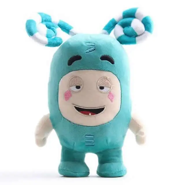 7pcs/Lot Cartoon Oddbods Anime Plush Toy Treasure of Soldiers Monster Soft Stuffed Toy Fuse Bubbles Zeke Jeff Doll for Kids Gift