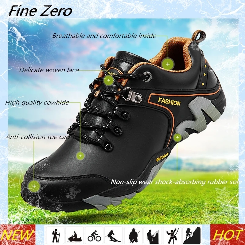 New Men Outdoor Hiking Shoes Lovers Waterproof Breathable Hunting ...