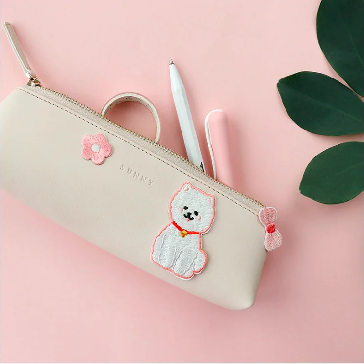 Cute Embroidery Stickers kawaii Sticker DIY Decorative Journal Cover Storage Bag Scrapbooking Stationery School Ofiice Supply