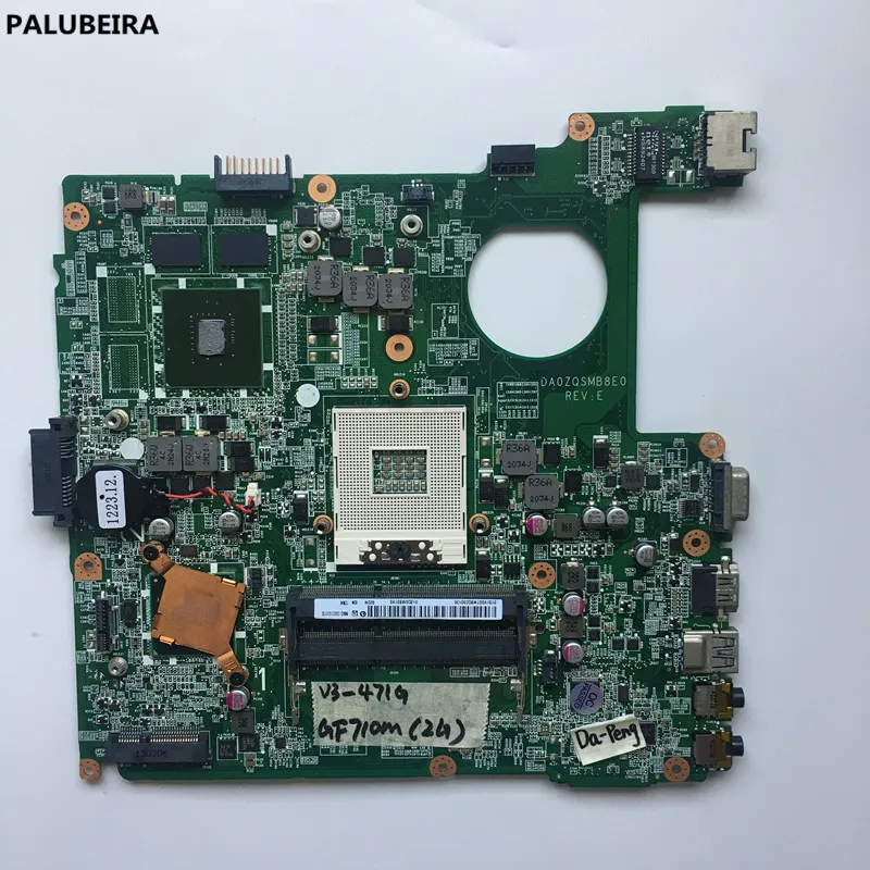 PALUBEIRA для acer E1-471G V3-471G Материнская плата ноутбука GF710m 2 Гб DA0ZQSMB8E0 тестирование Быстрая