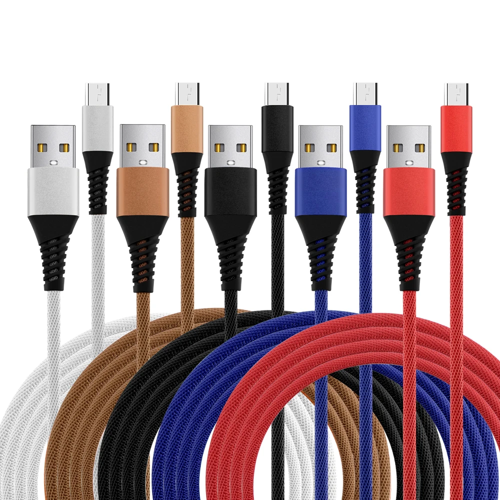 Кабель Micro USB 1 м 2 А кабель для быстрой зарядки телефонов Samsung Android кабели