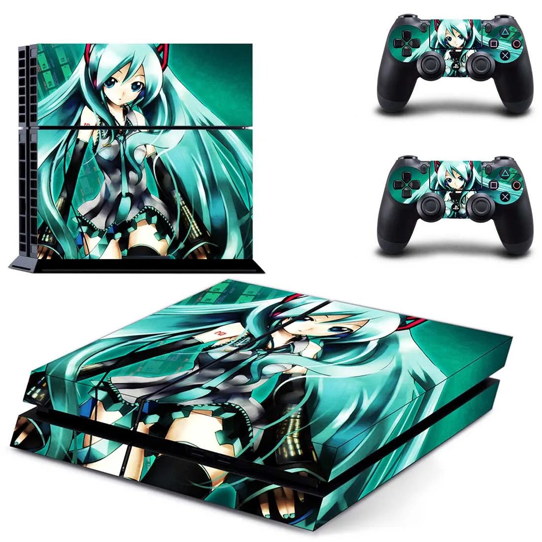 Hatsune Miku PS 4 стикер игровая станция 4 наклейка s, наклейка для PS4 наклейка Pegatinas Adesivo для консоли playstation 4 и 2 контроллера