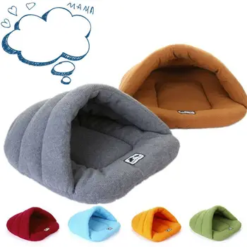 

Pet Dog Cat House Cave Warm Soft Cave Igloo Bed Kitten puppy Dog Cushion Slipper House Kennel Sleeping Pad