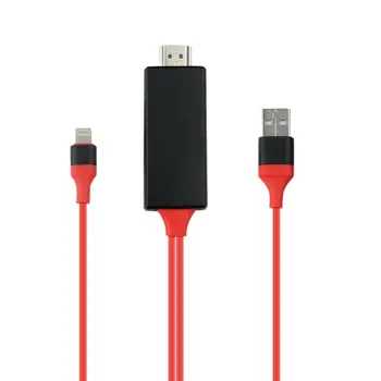 

For IPhone Screen To TV Cable HDMI 1080p IOS Adapter USB Charger Converter