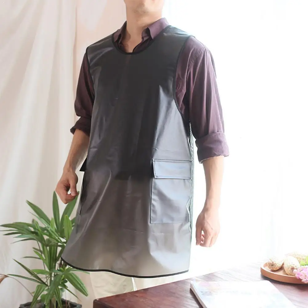 Waterproof Transparent Apron PVC Eco-Friendly Bakery Creative Shop Pet Clothes Lace-Up-Free Work B6N3