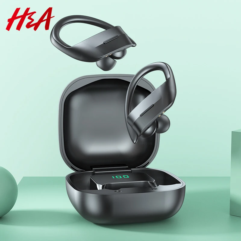 Спортивные Беспроводные наушники с ушным крючком водонепроницаемые TWS Bluetooth Ture