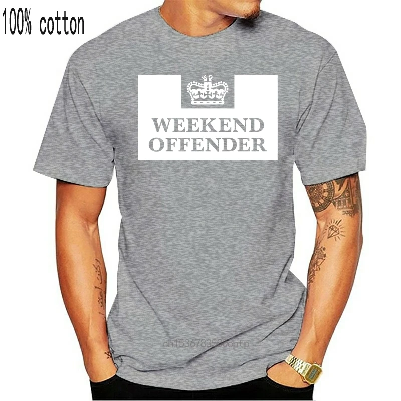 WEEKEND OFFENDER PRISON T SHIRT MENS SIZES M L XL XXL XXXL GREY FOOTBALL CASUAL red t shirt Tees